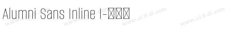 Alumni Sans Inline I字体转换